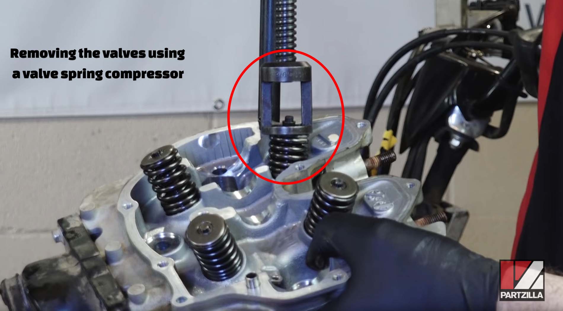 Honda TRX 400 top end rebuild valve inspection