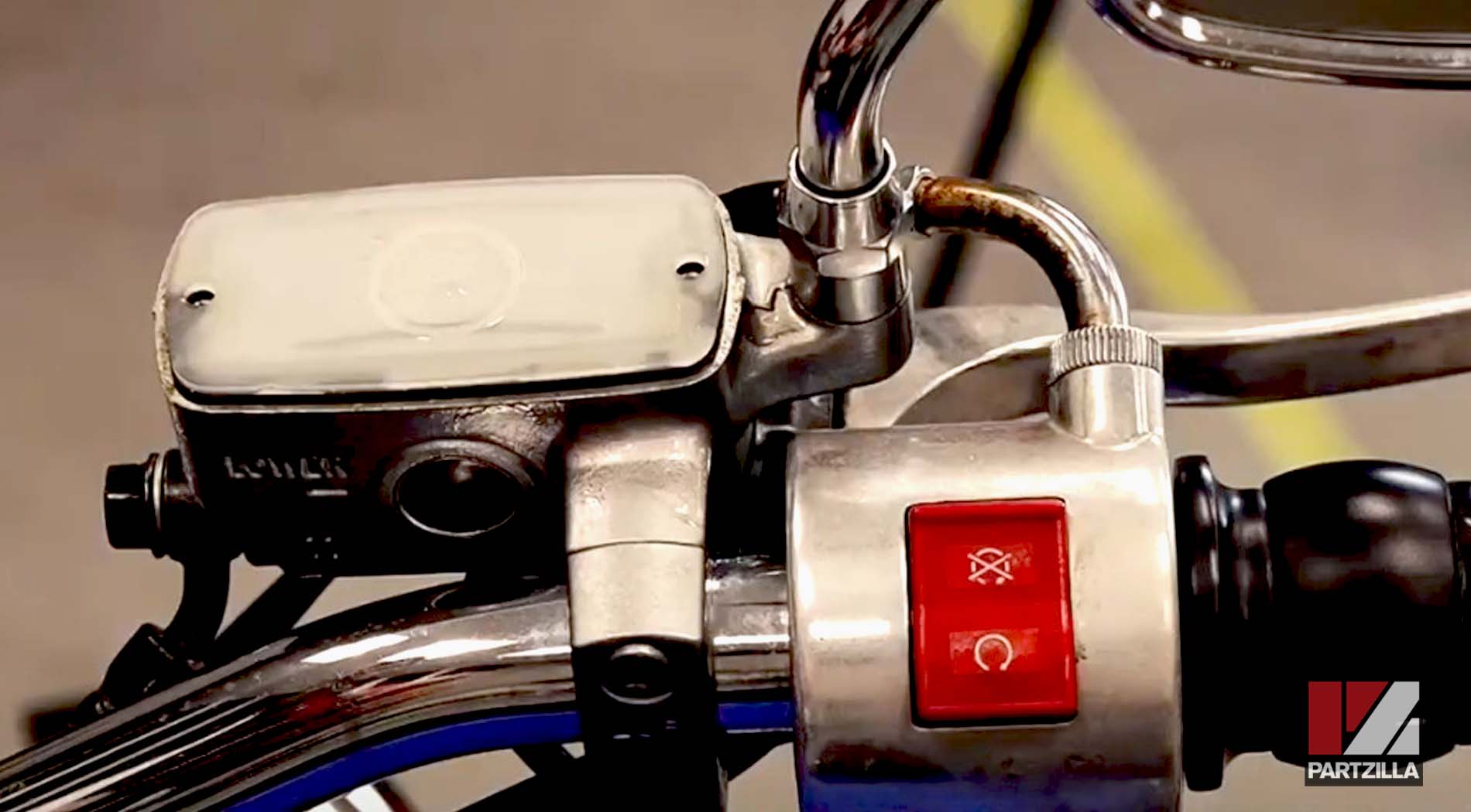 Honda motorcycle front brake master cylinder assembly