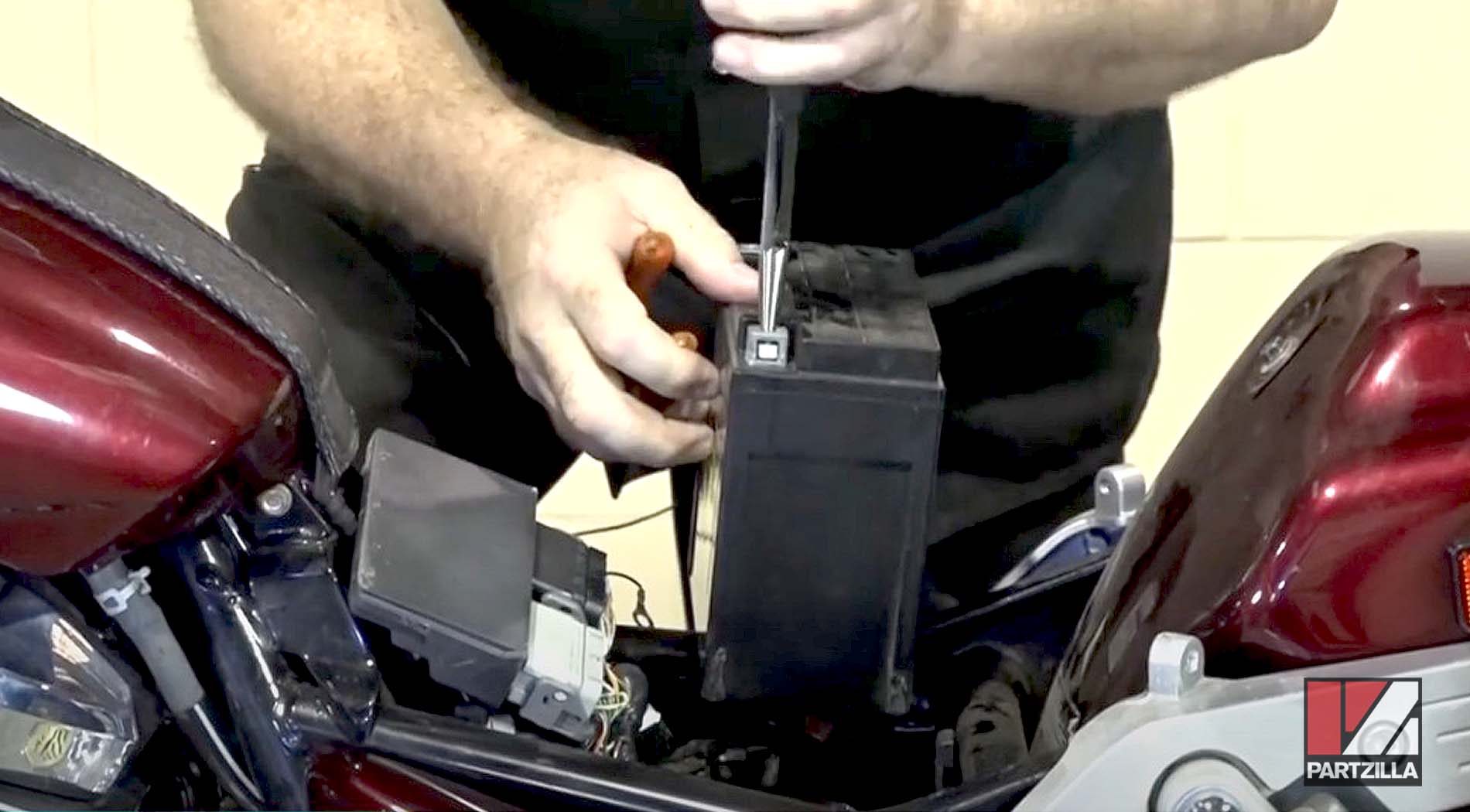 Honda VTX 1800 motorcycle battery diagnostics