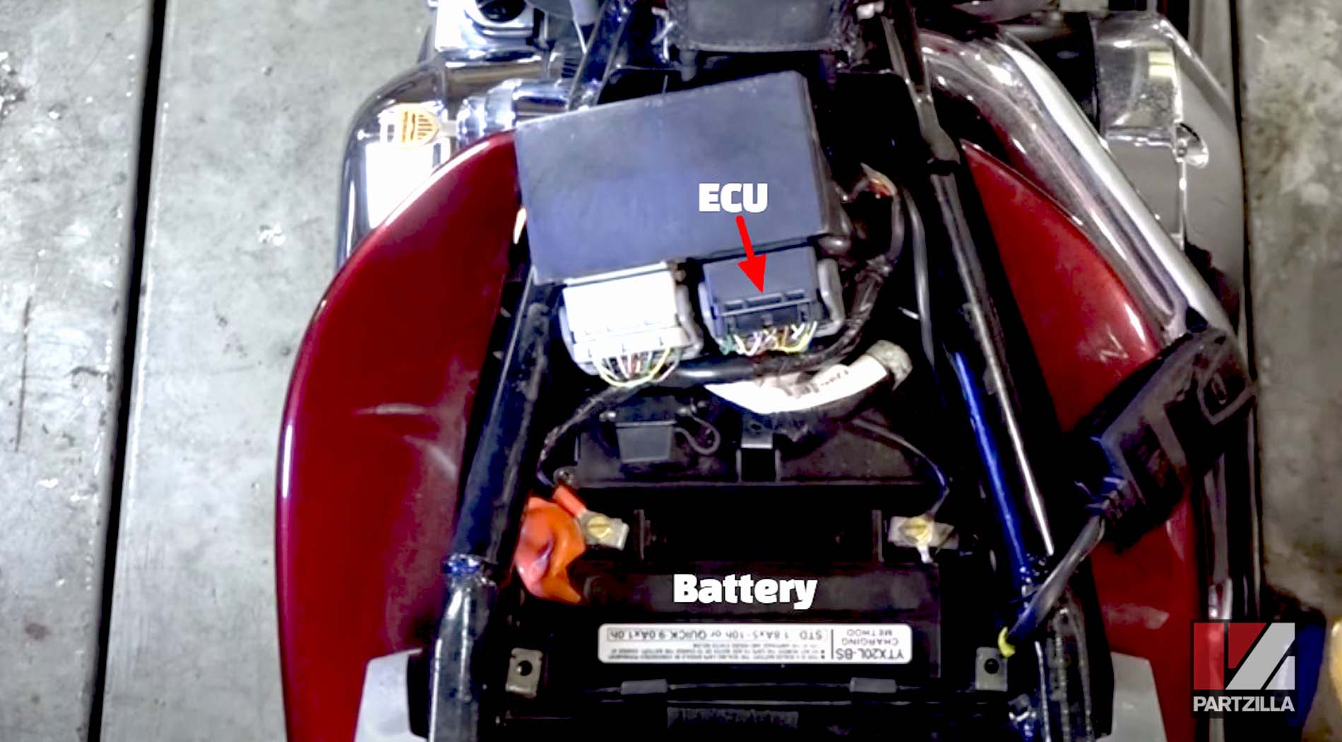 Honda VTX 1800 charging system test 