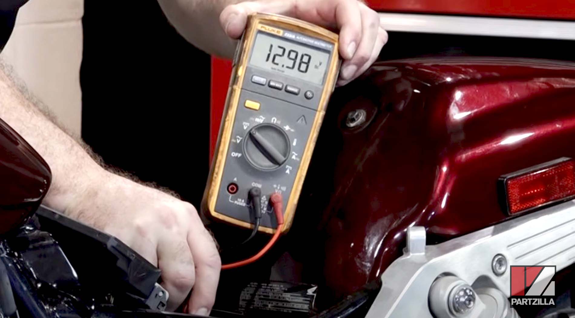 Honda VTX 1800 battery test