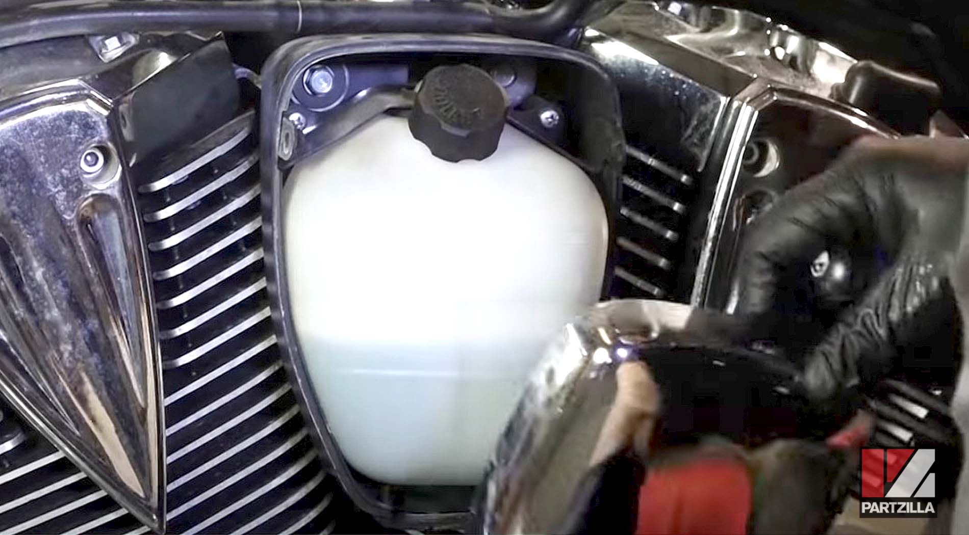 Honda motorcycle coolant change drain