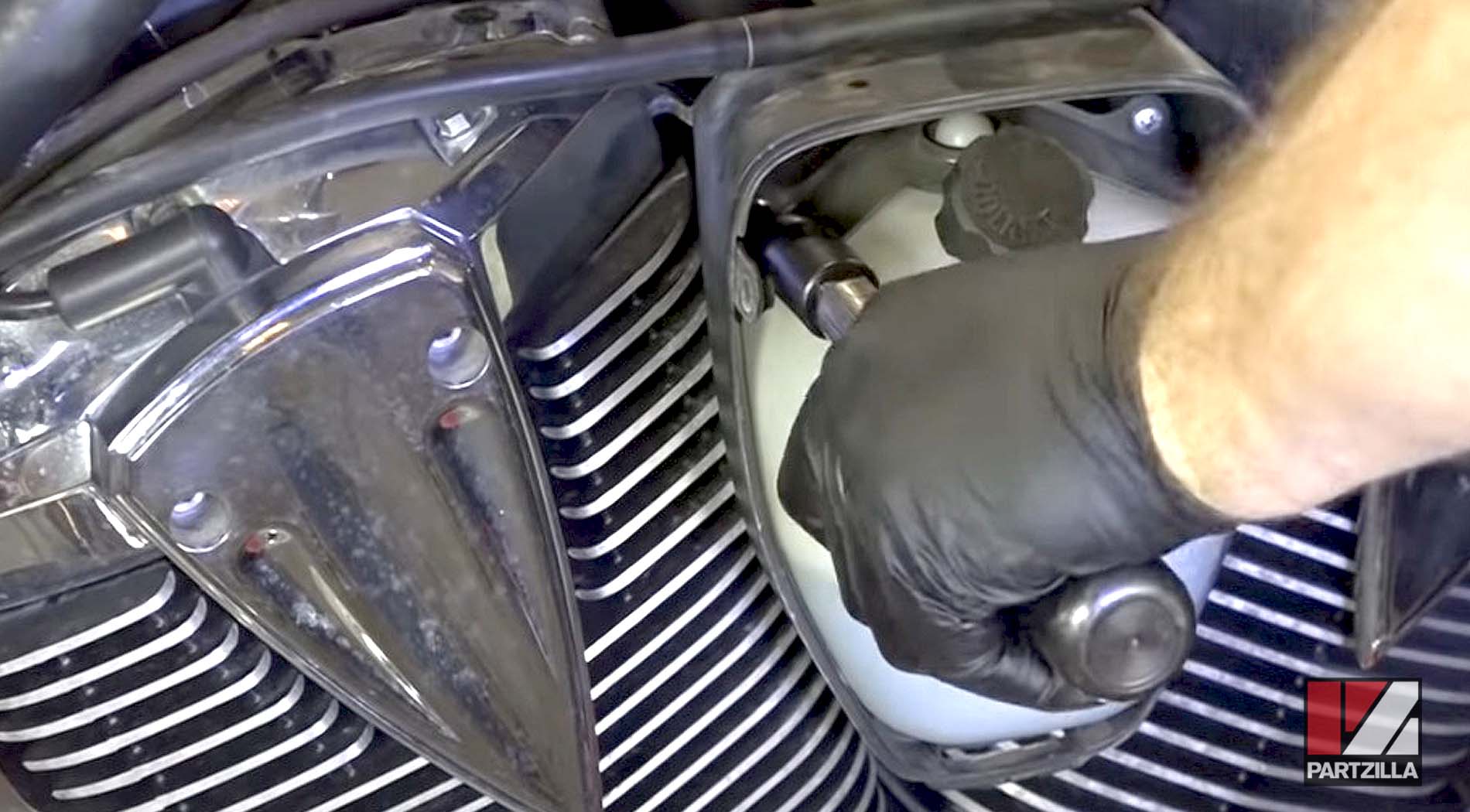 Honda motorcycle coolant drain