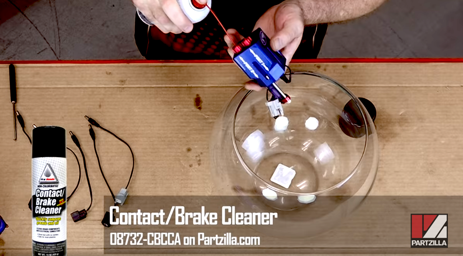 Fuel injector cleaning contact cleaner