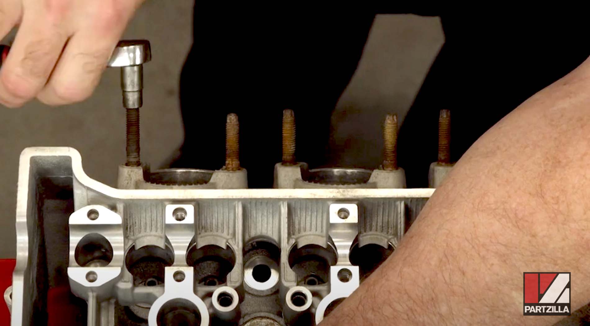 How to remove broken exhaust stud bolts