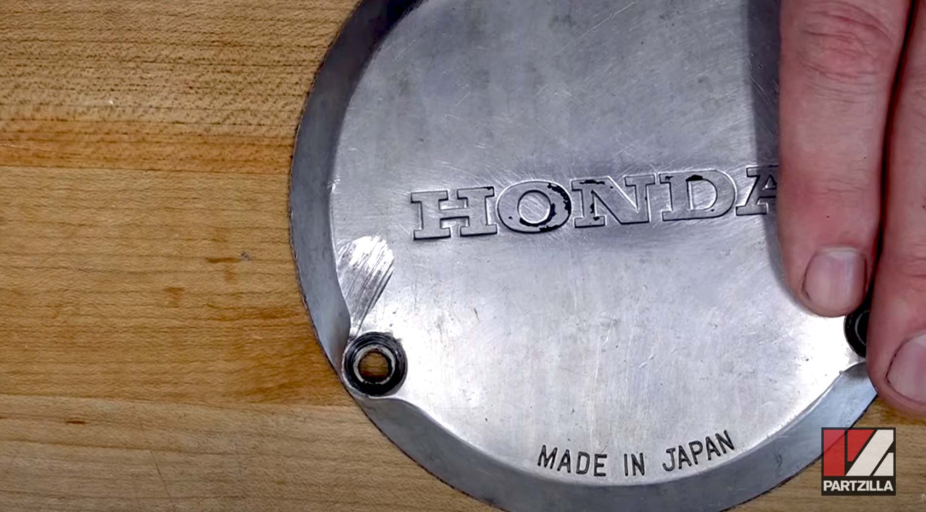 Honda stator cover restoration