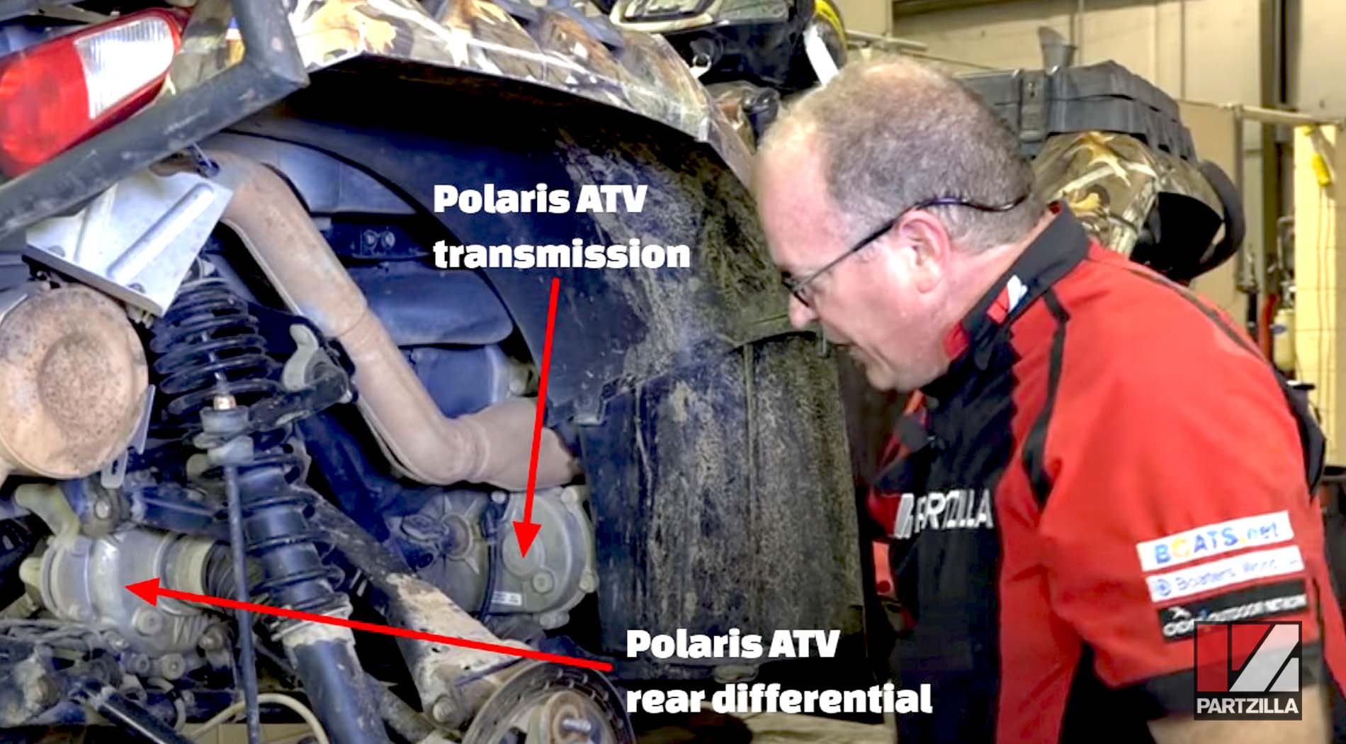 Polaris ATV transmission and differential 