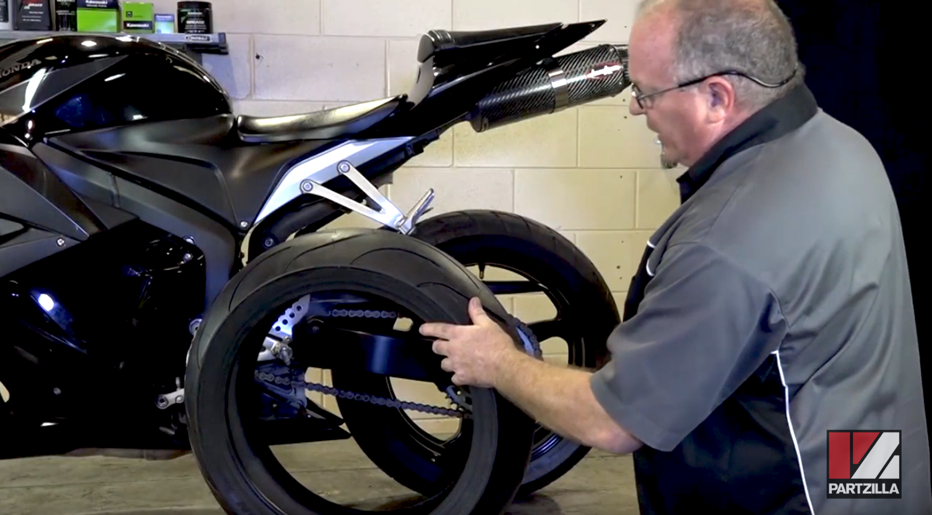 How to check motorcycle tread wear