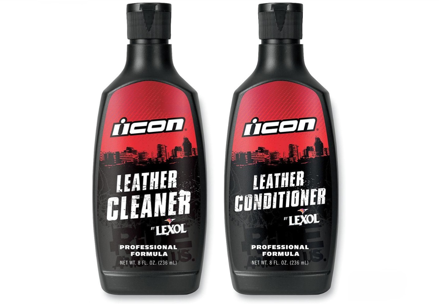 Leather riding gear cleaner and conditioner