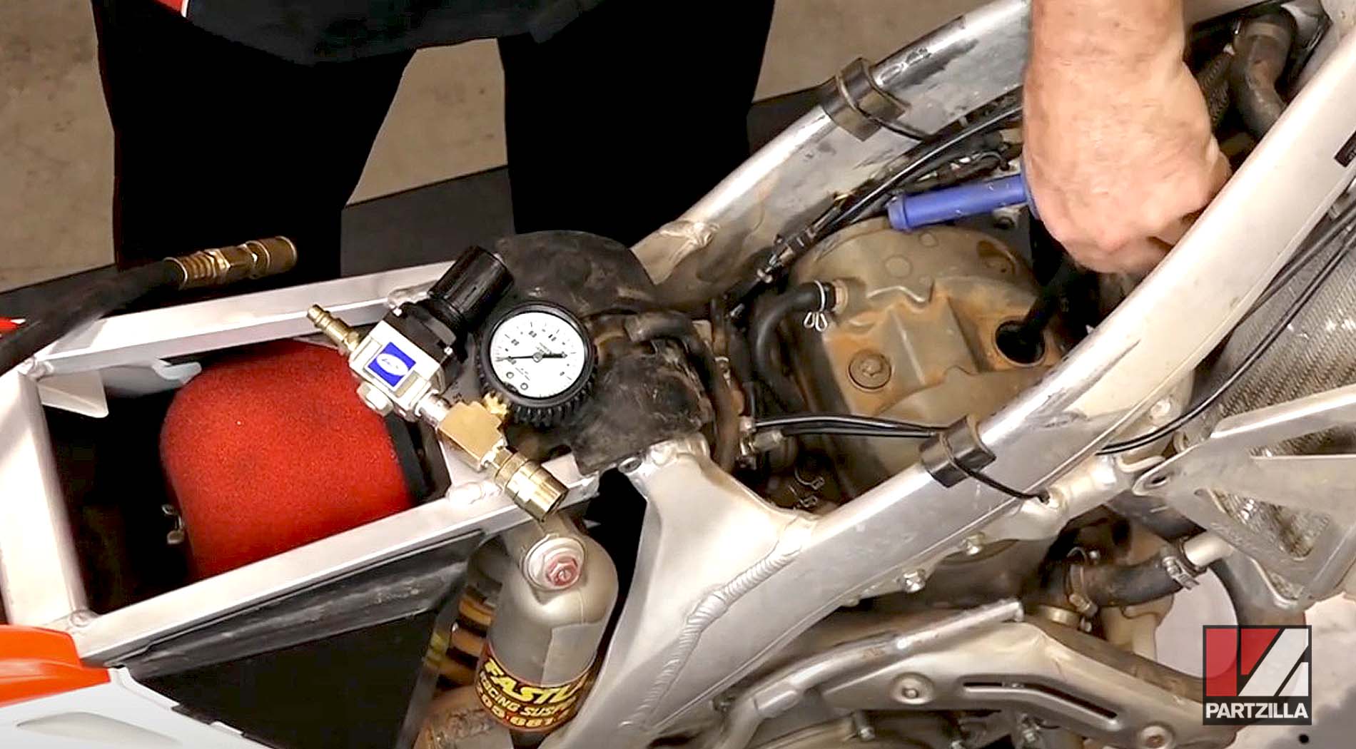 How to leak down test a motorcycle engine