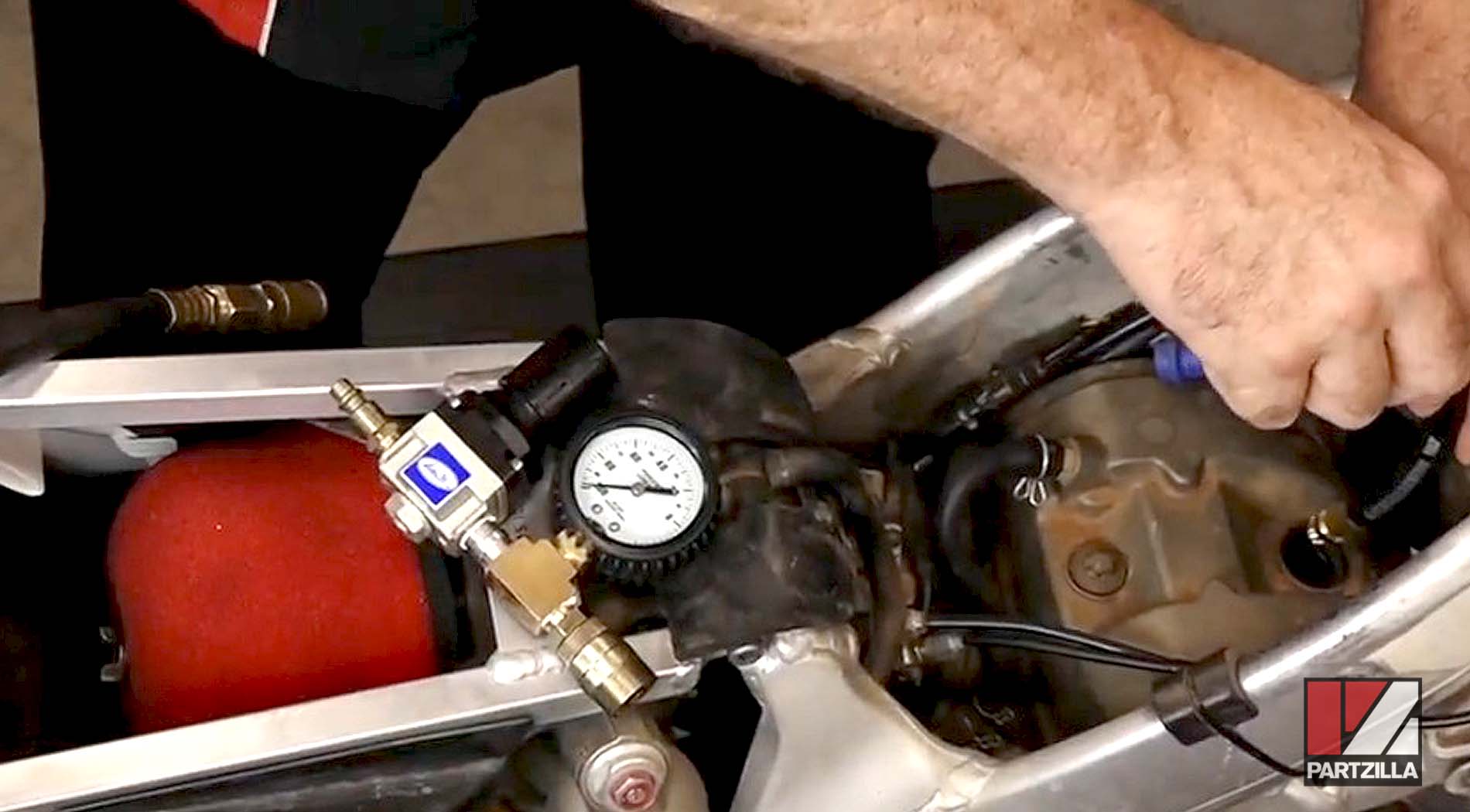 Motorcycle leakdown test