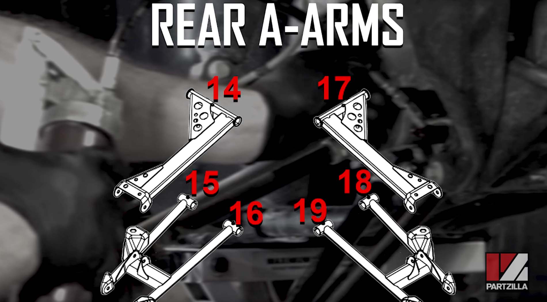 Rear A-Arms ATV zerk fittings