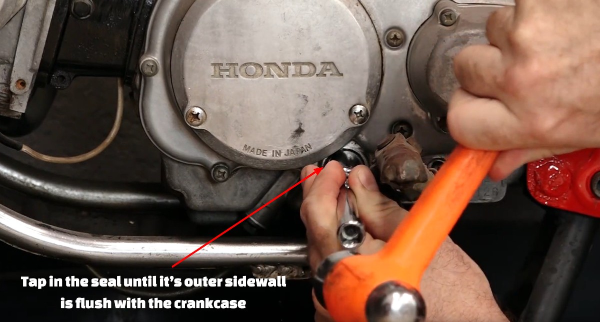Honda CT90 motorcycle shift shaft seal replacement