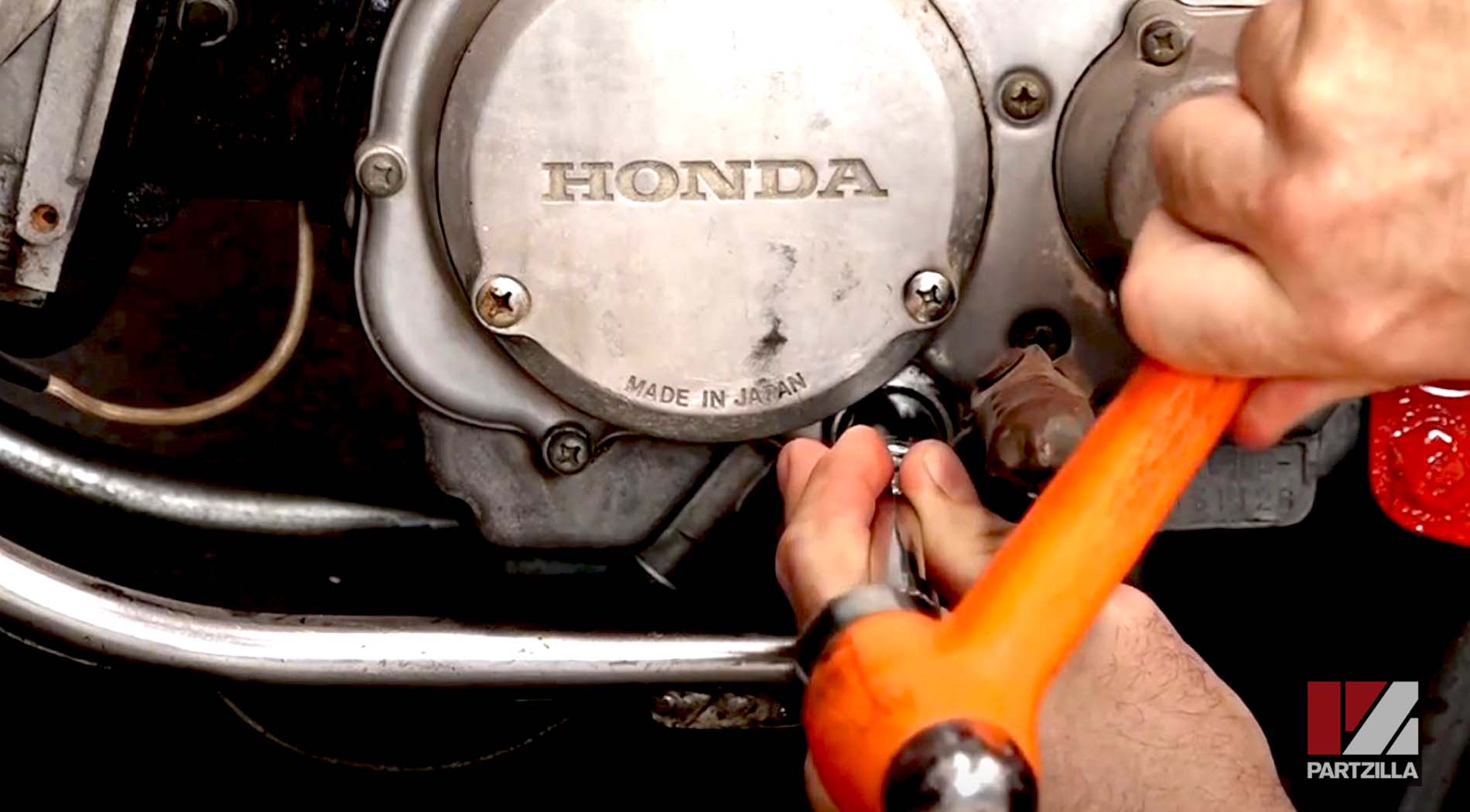 Honda CT90 motorcycle shift shaft seal replacement