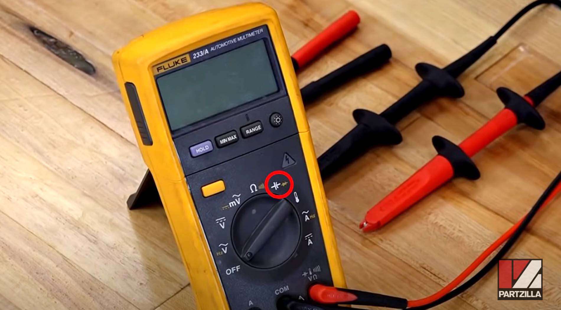 Digital multimeter with diode testing 