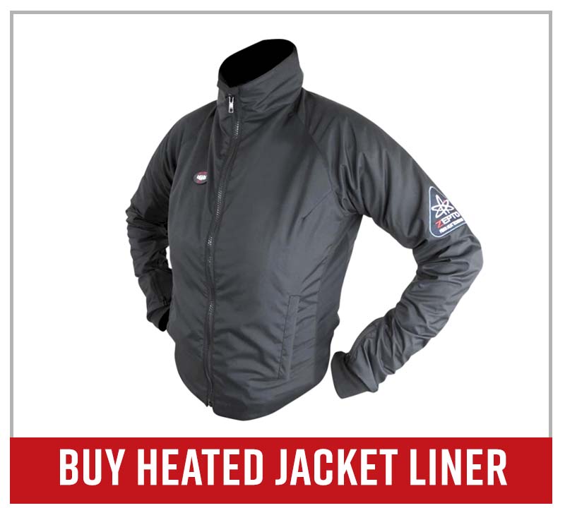 Heated motorcycle jacket liner