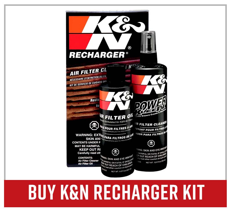 K&N air filter recharger kit