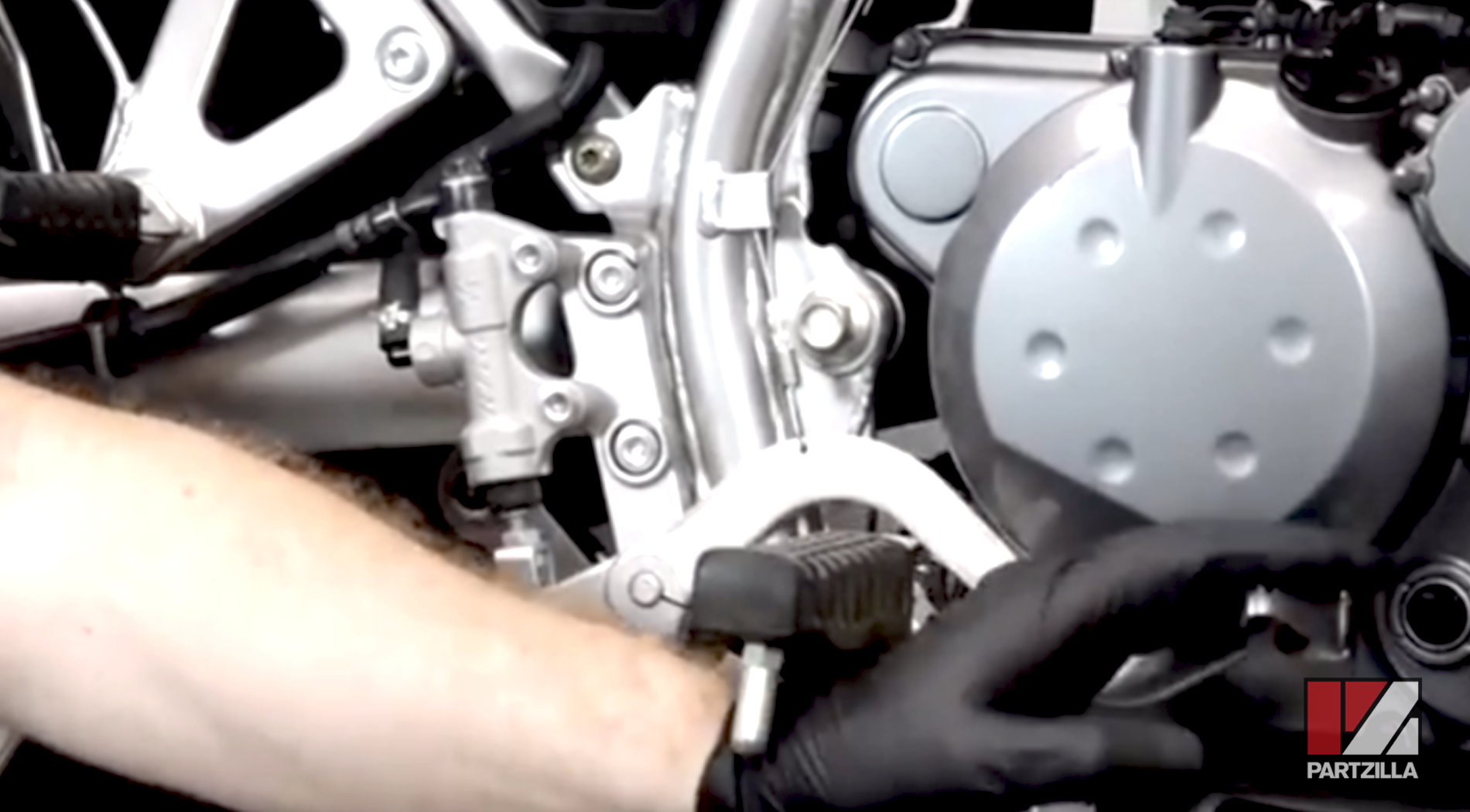 Kawasaki KLR 650 motorcycle rear brake pedal