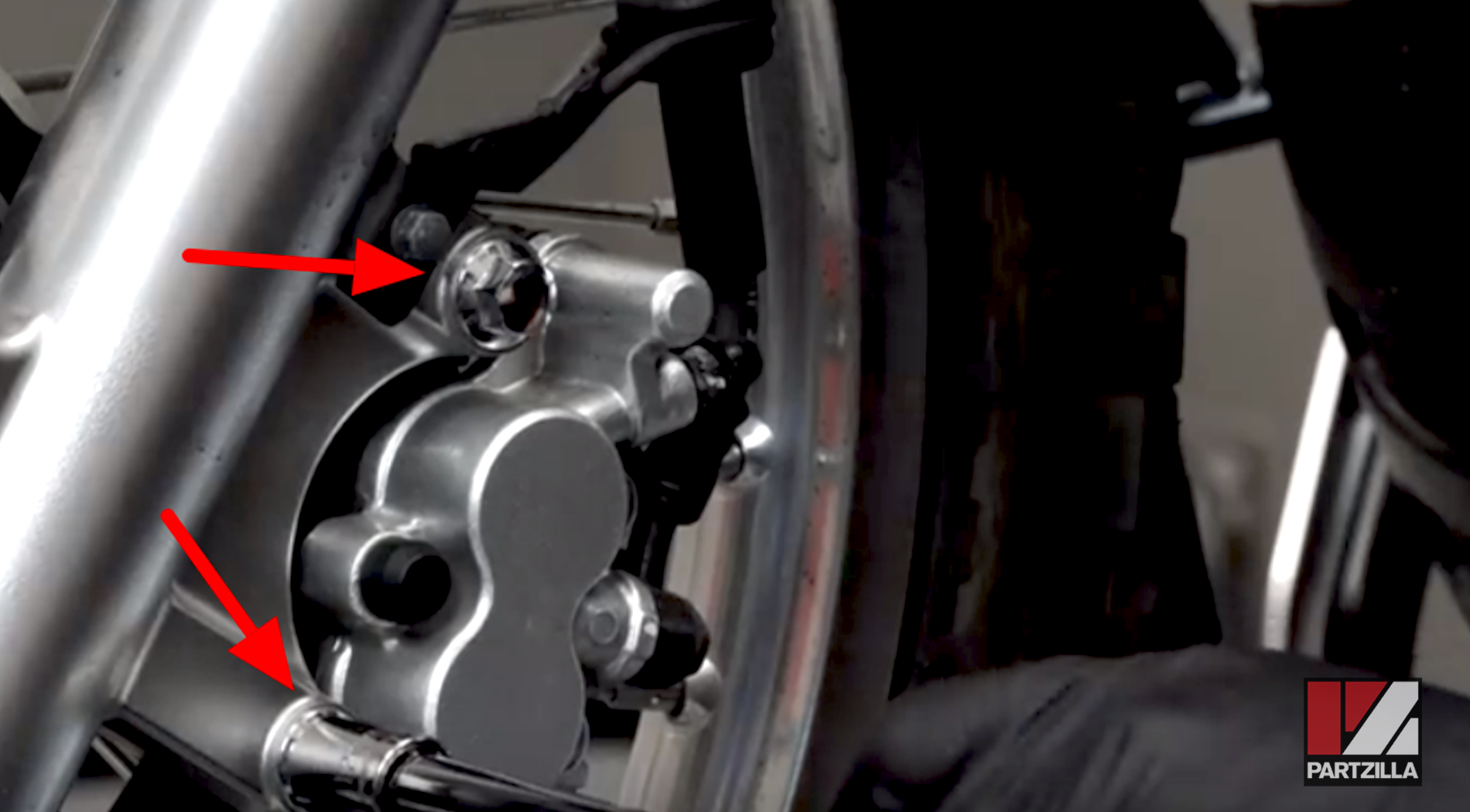 Kawasaki motorcycle front brake pad calipers