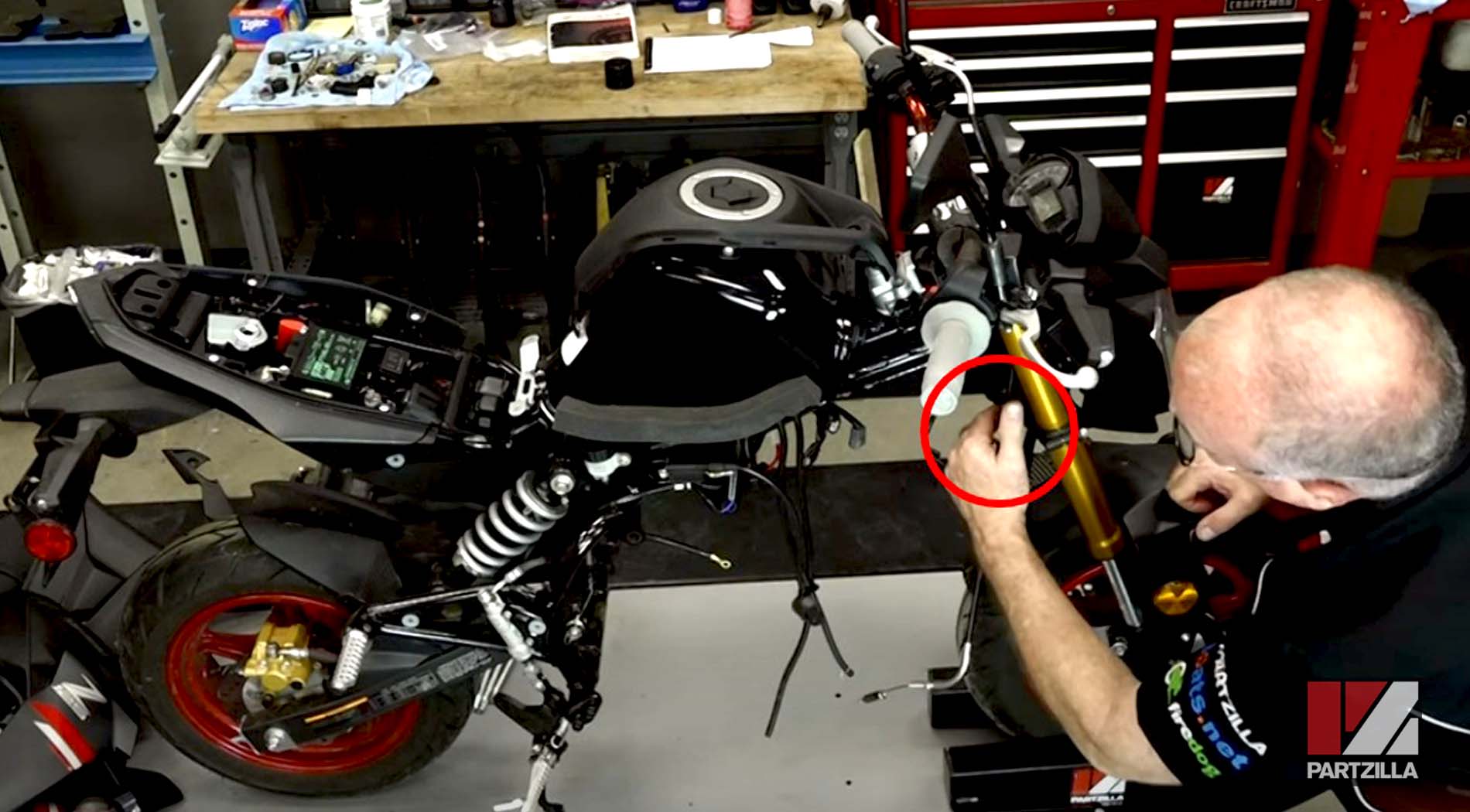 Kawasaki motorcycle frame repair