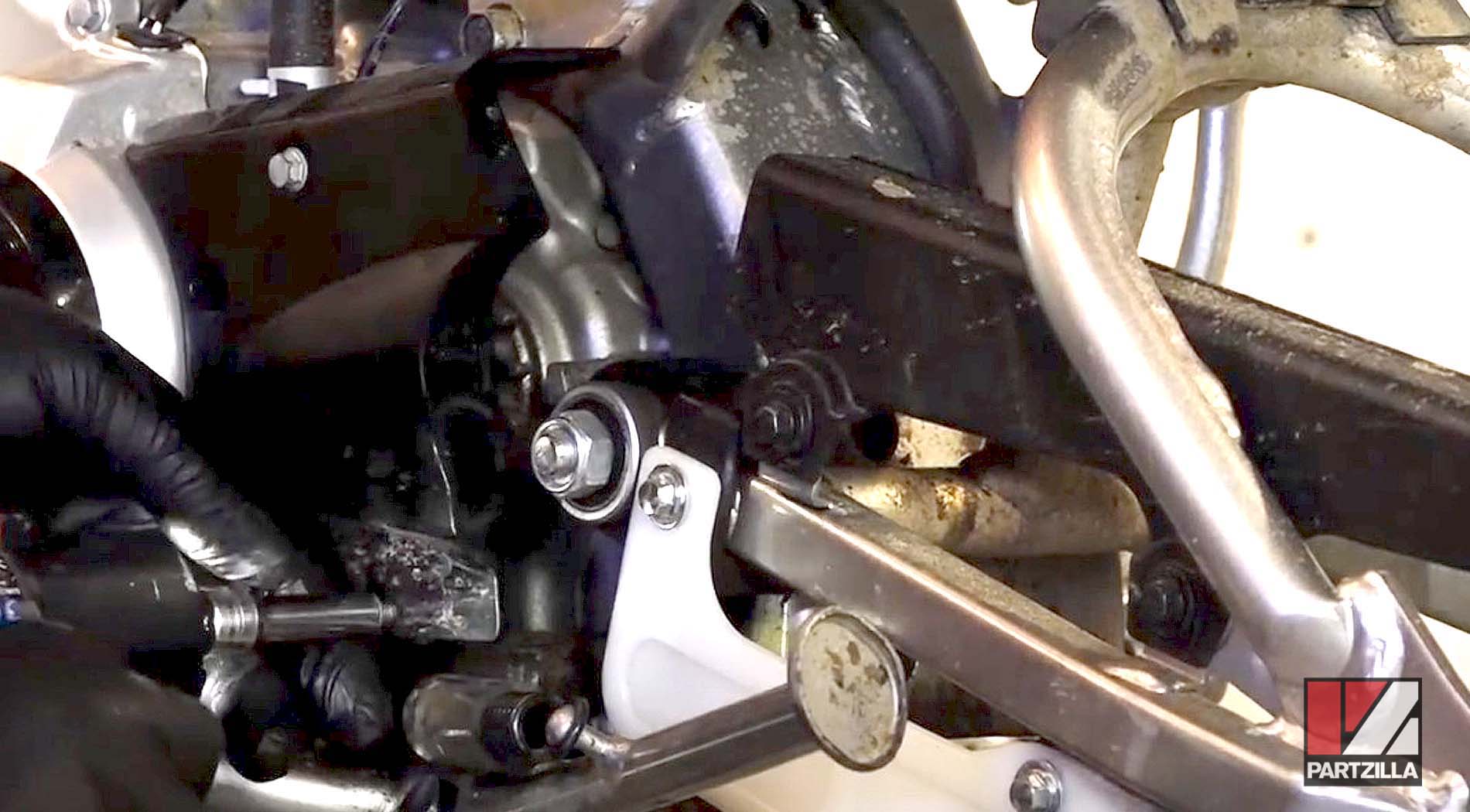 Kawasaki motorcycle drive chain and sprockets removal
