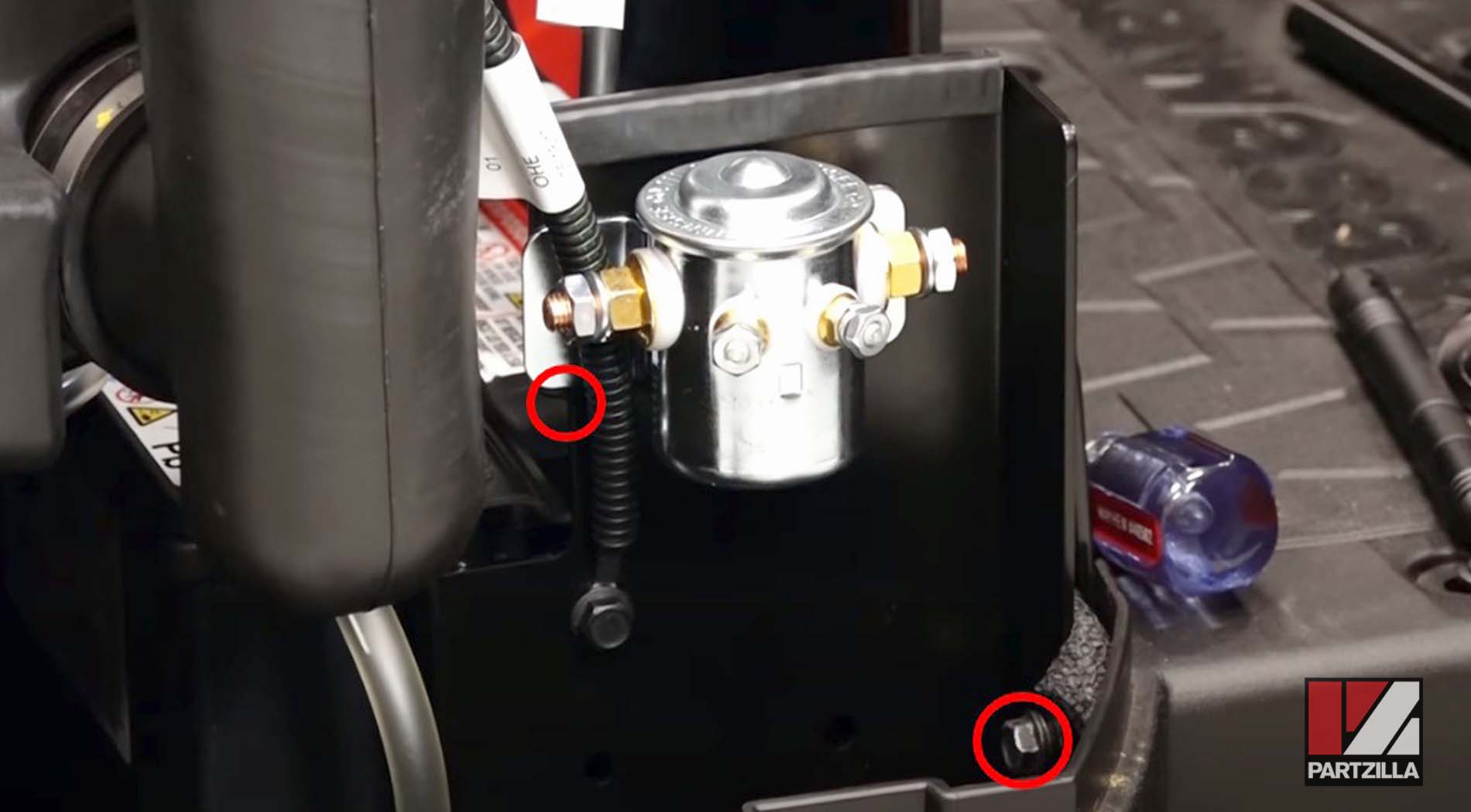 Kawasaki Mule fuse box relay mounting