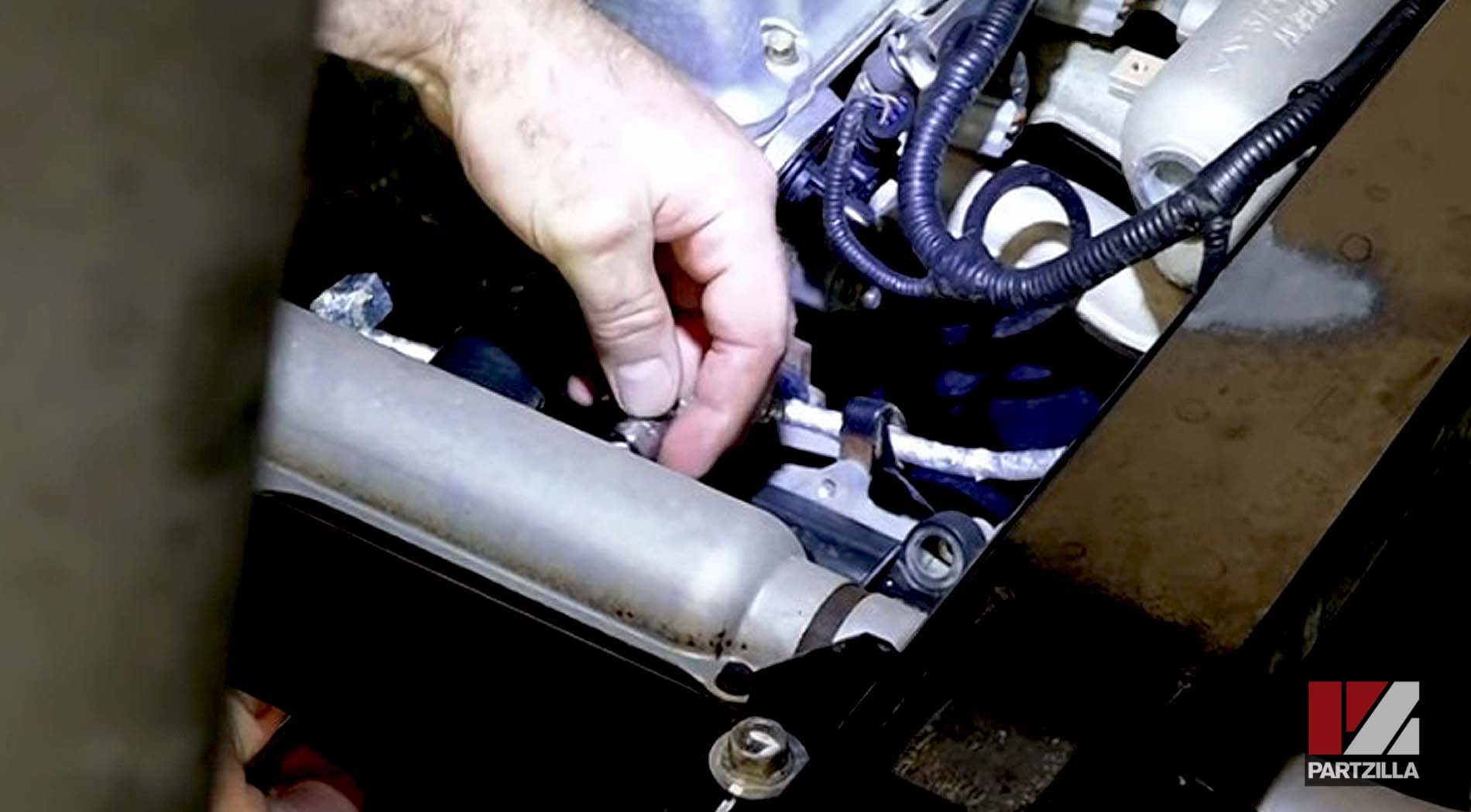 Kawasaki Mule Pro-FXT SxS starter motor installation