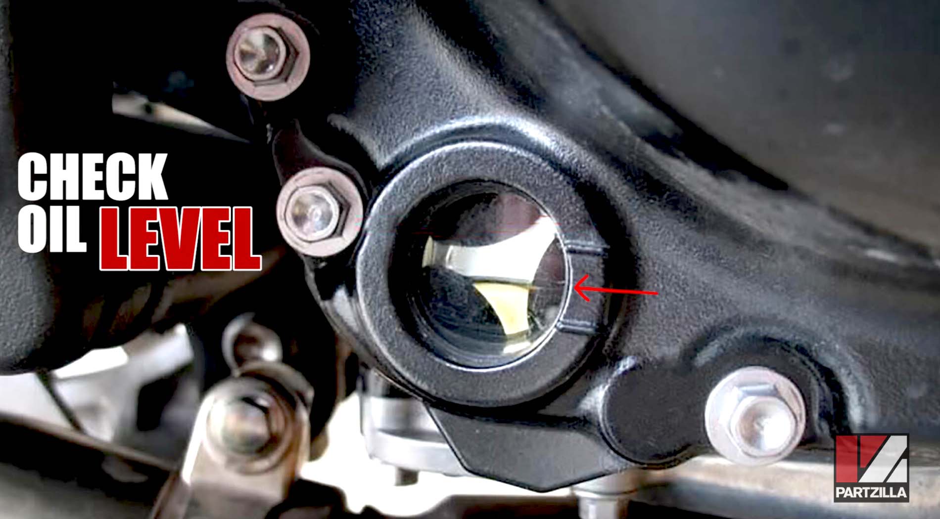 Kawasaki Ninja motorcycle oil change fill level