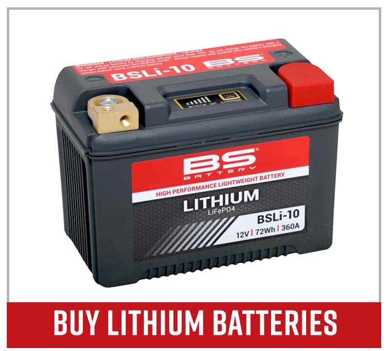 Buy lithium motorcycle batteries