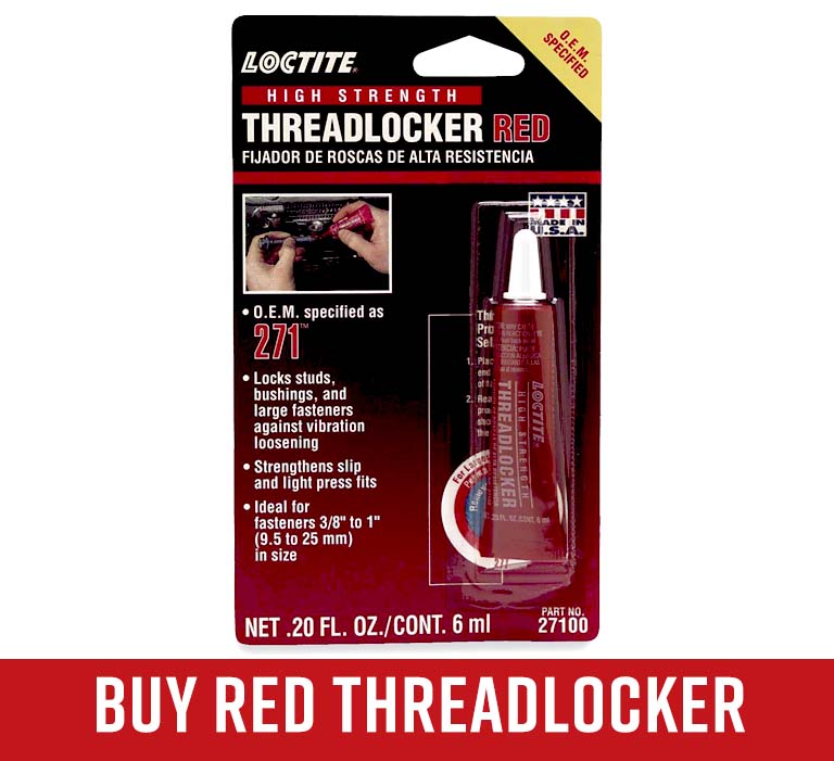 Loctite red threadlocker