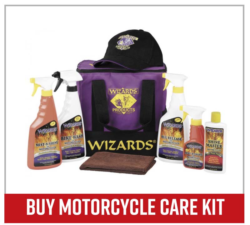Wizards motorcycle care kit