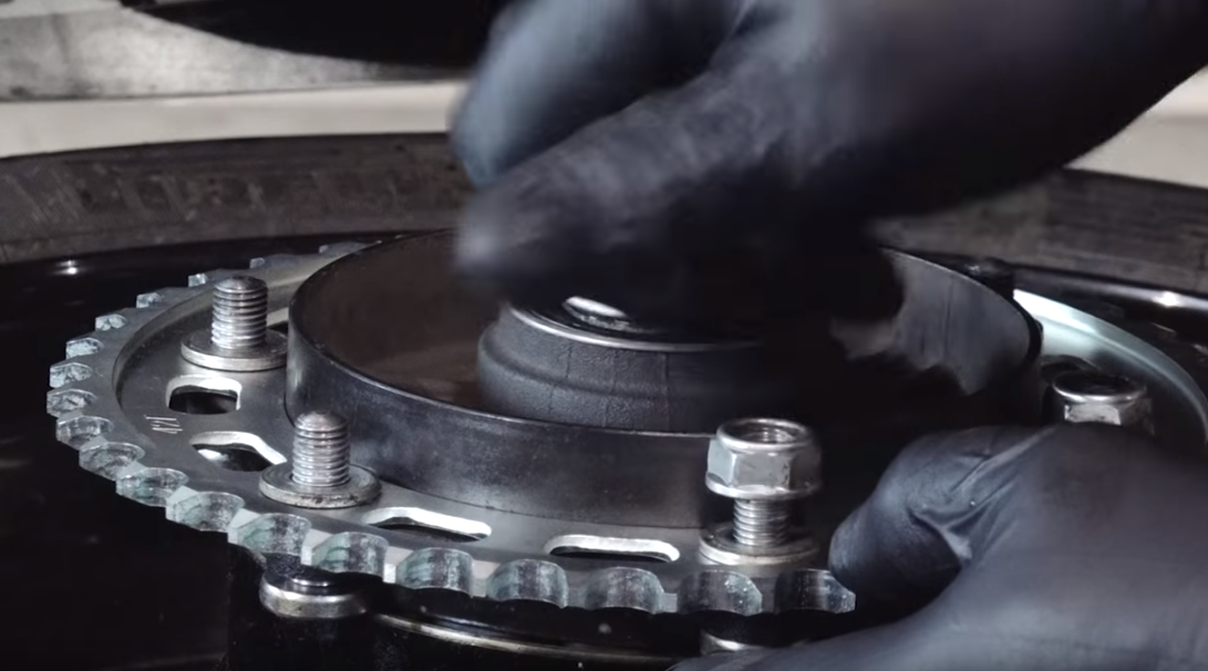Motorcycle sprockets and chain replacement