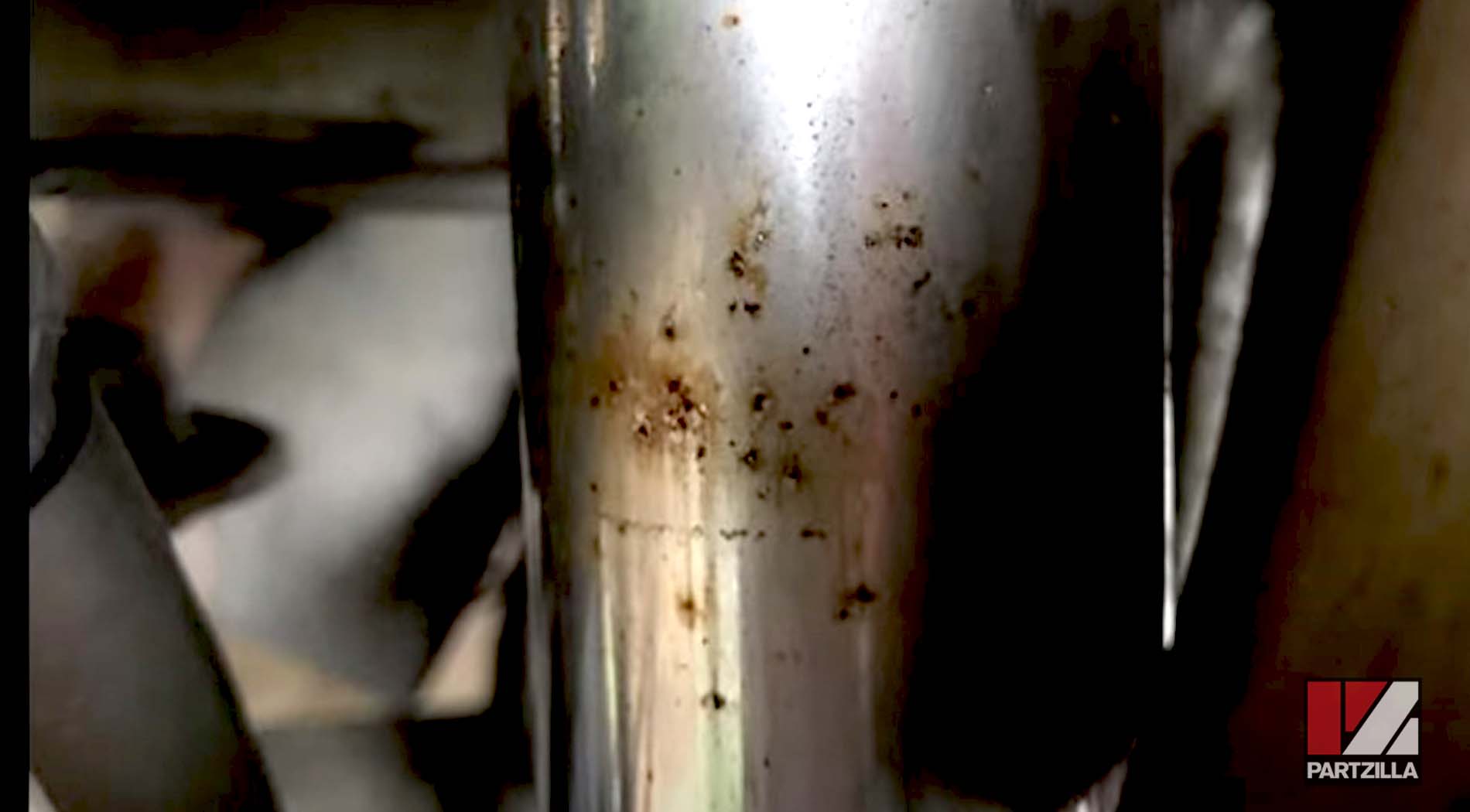 Motorcycle fork tube maintenance rust