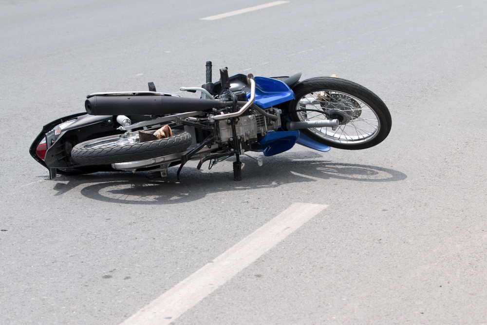 Motorcycle injury accident 