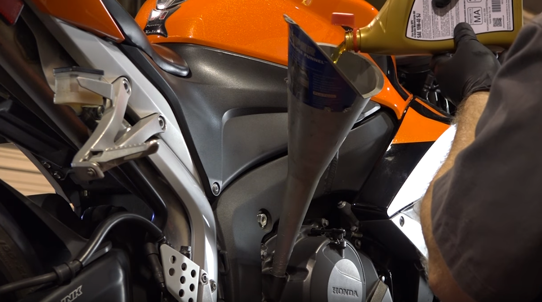 Beginner motorcycle maintenance oil change