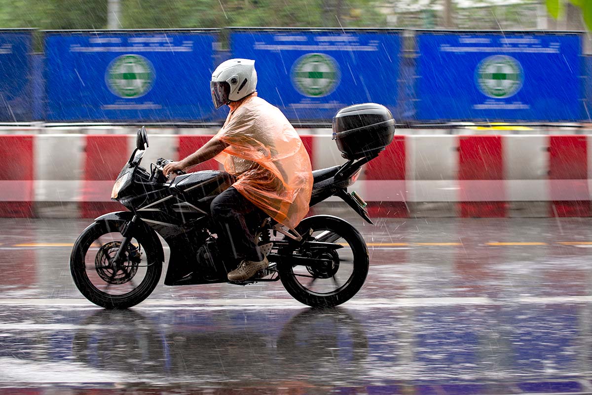 Essential motorcycle rain riding gear