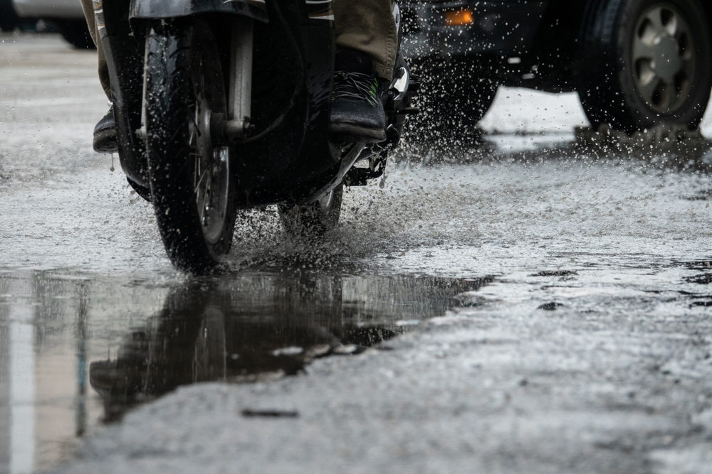 Motorcycle safety rain