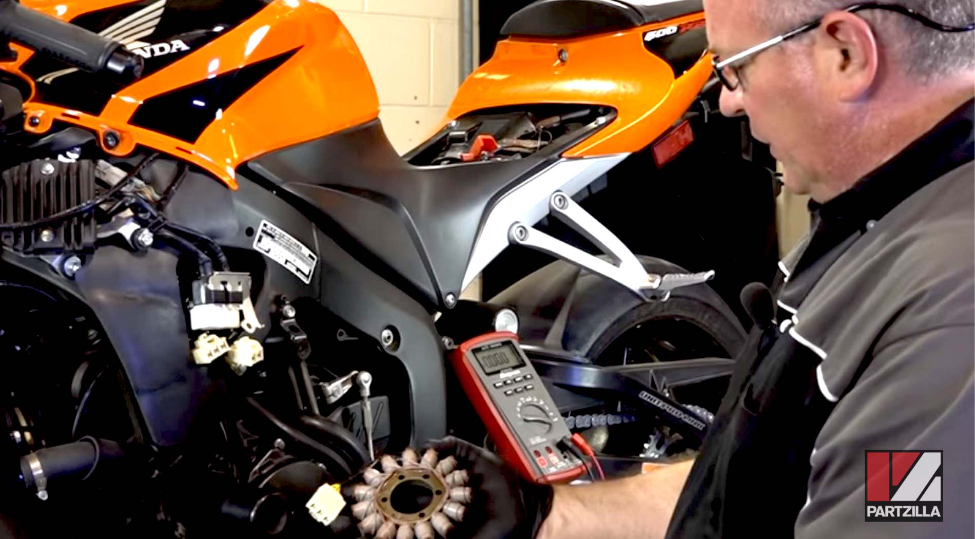 Motorcycle stator testing troubleshooting