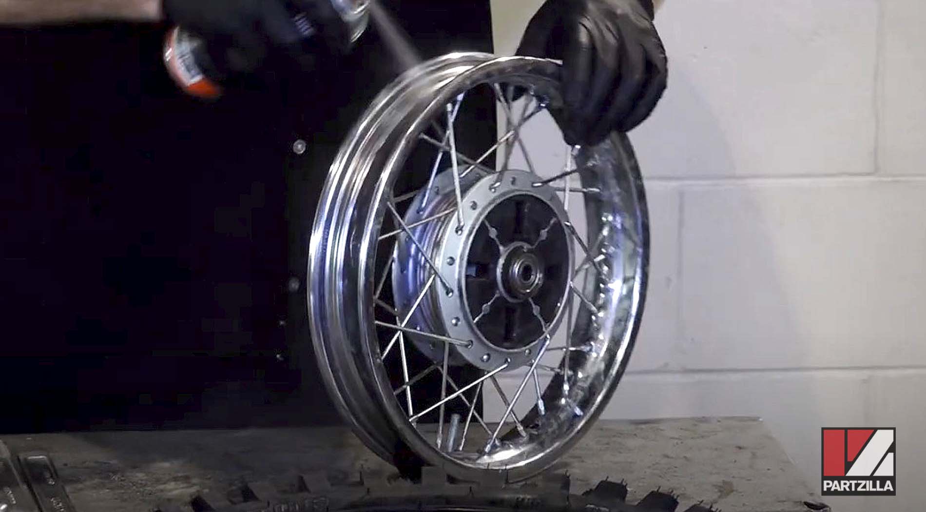 How to balance a motorcycle wheel cleaning