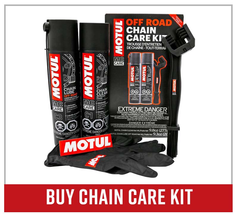 Buy Motul dirt bike chain care kit