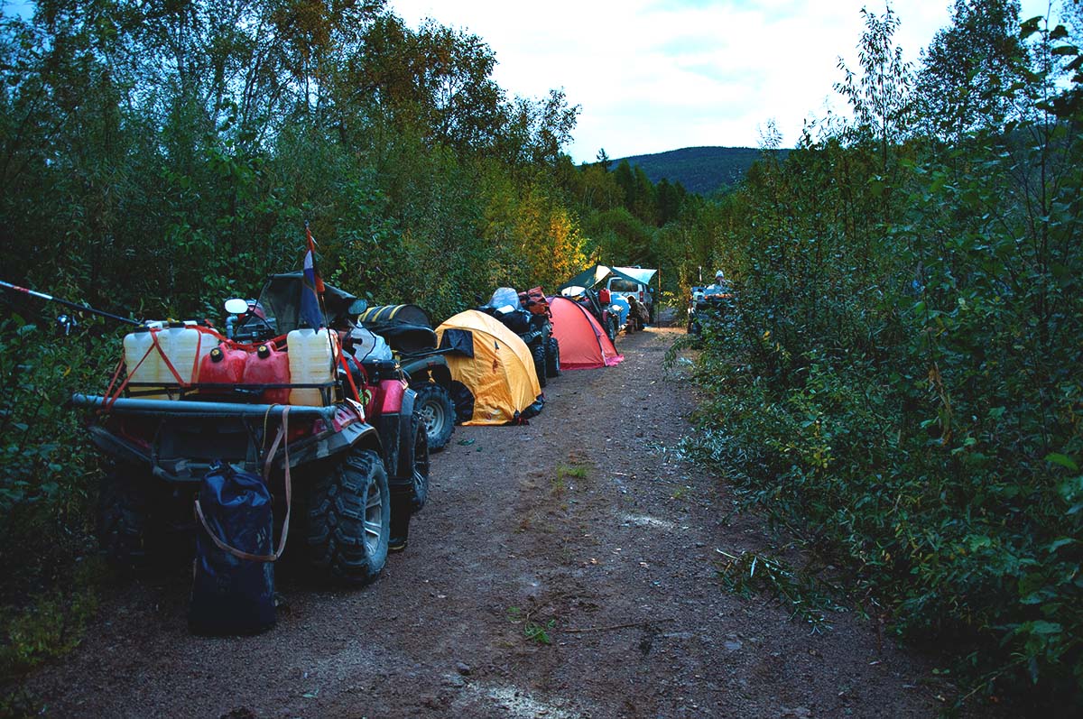 ATV camping trip