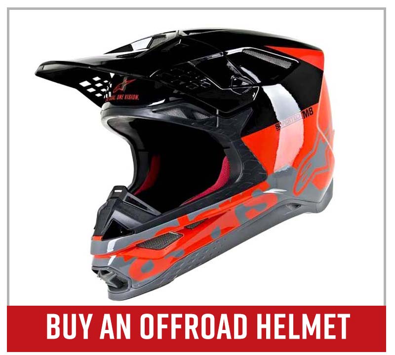 Buy an offroad riding helmet
