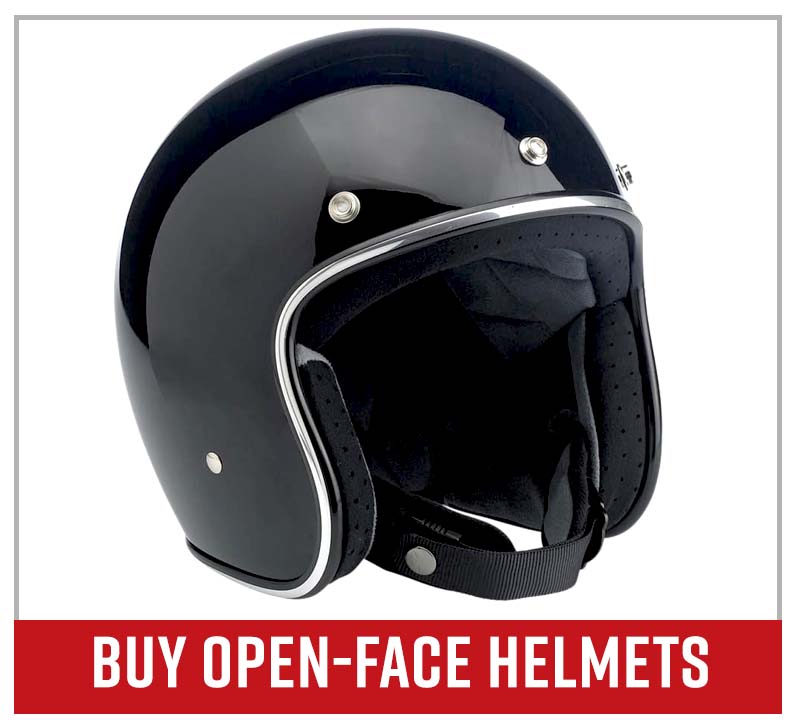 Buy an open face motorcycle helmet