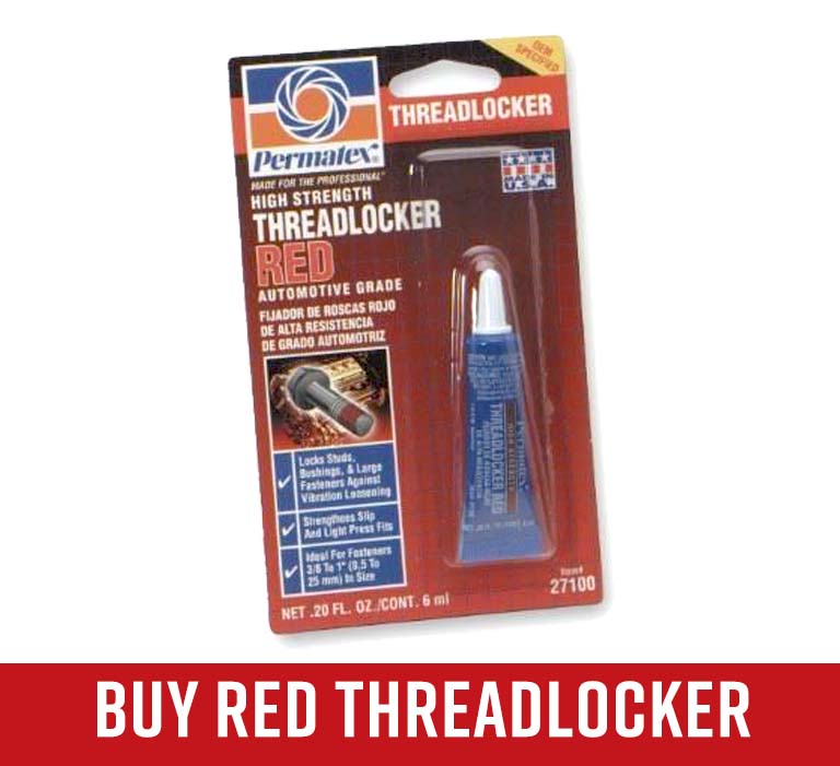 But red threadlocker Permatex