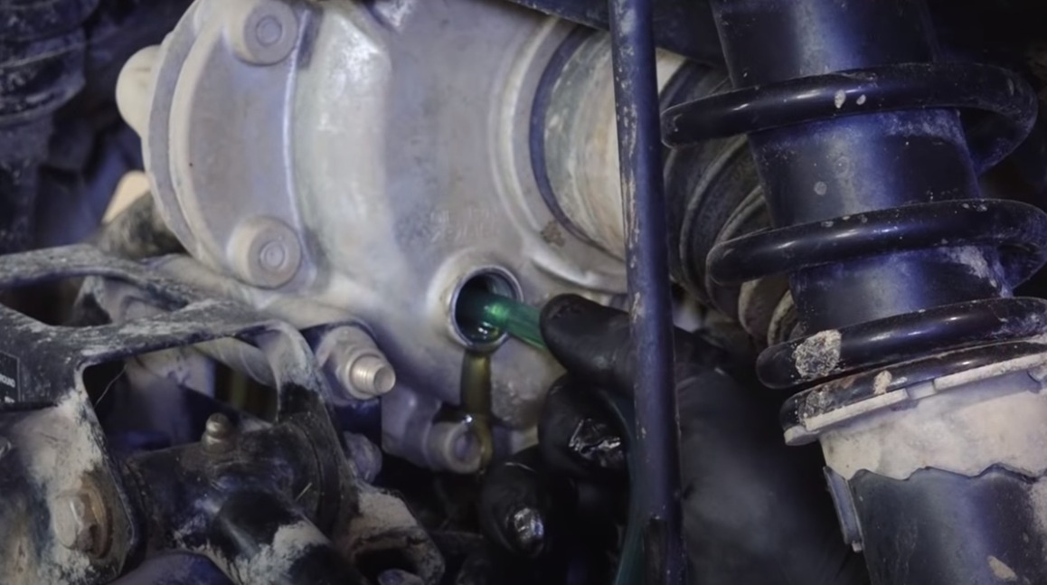 Polaris ATV transmission gearcase fluids change