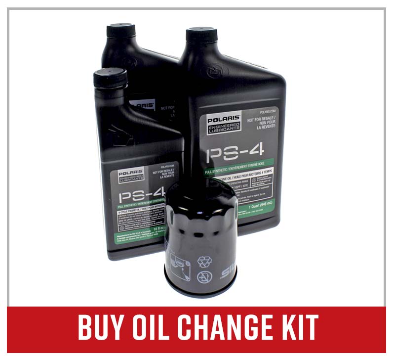 Polaris PS4 UTV oil change kit