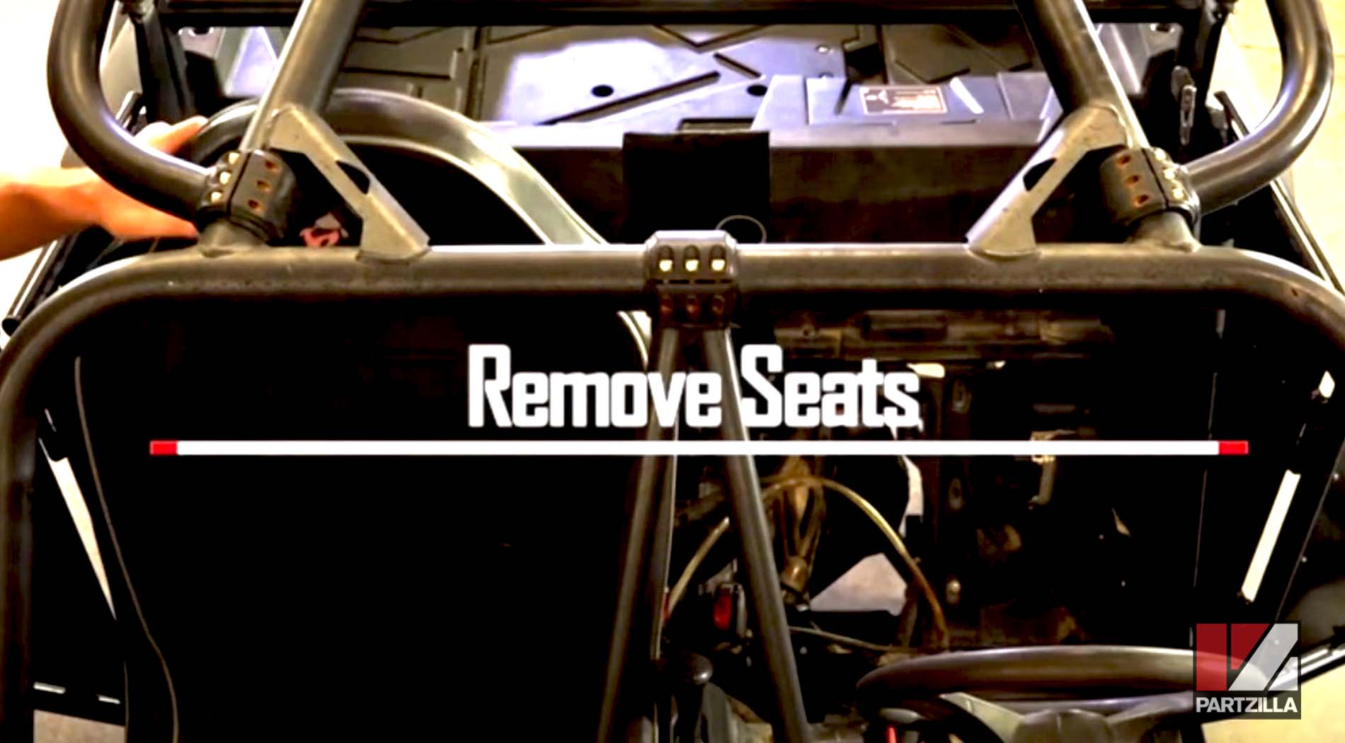 Polaris RZR seat removal