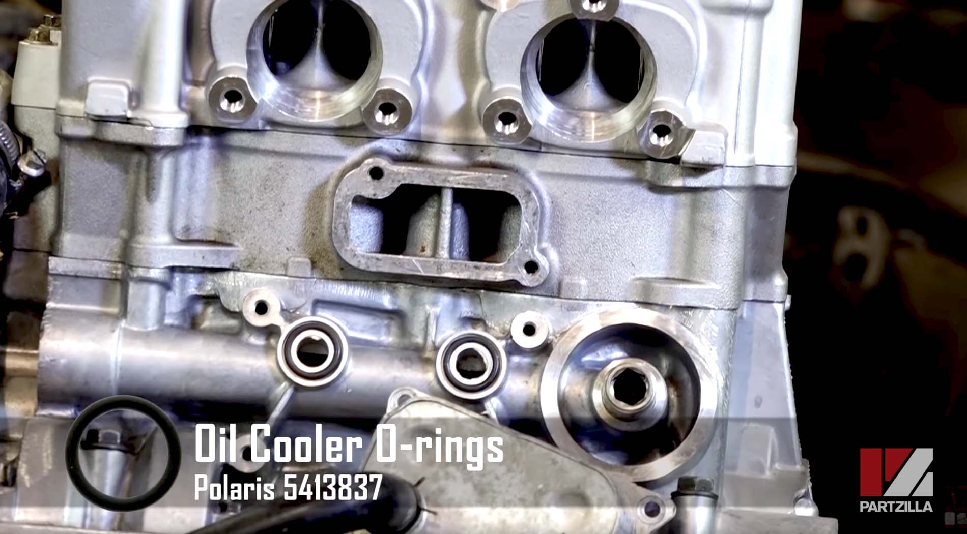 Polaris RZR 900 engine rebuild oil cooler rings