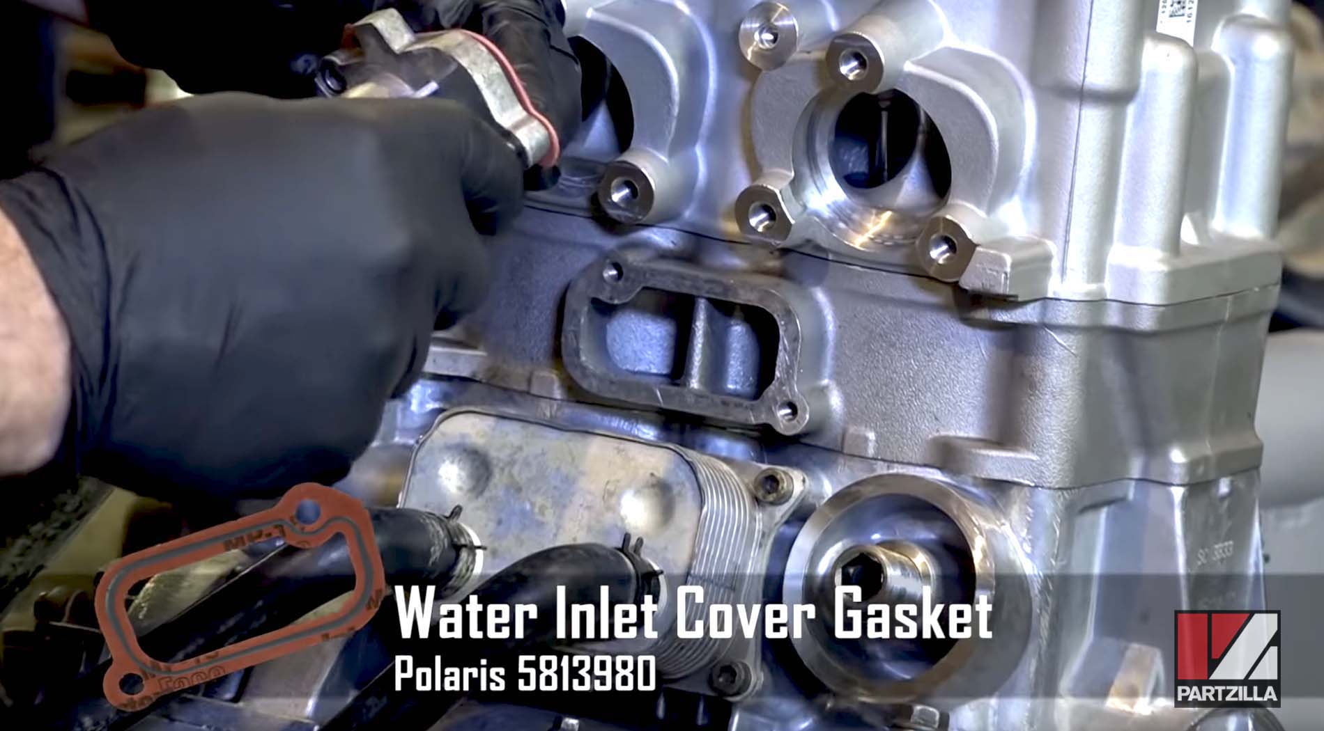 Polaris RZR 900 engine installation water inlet