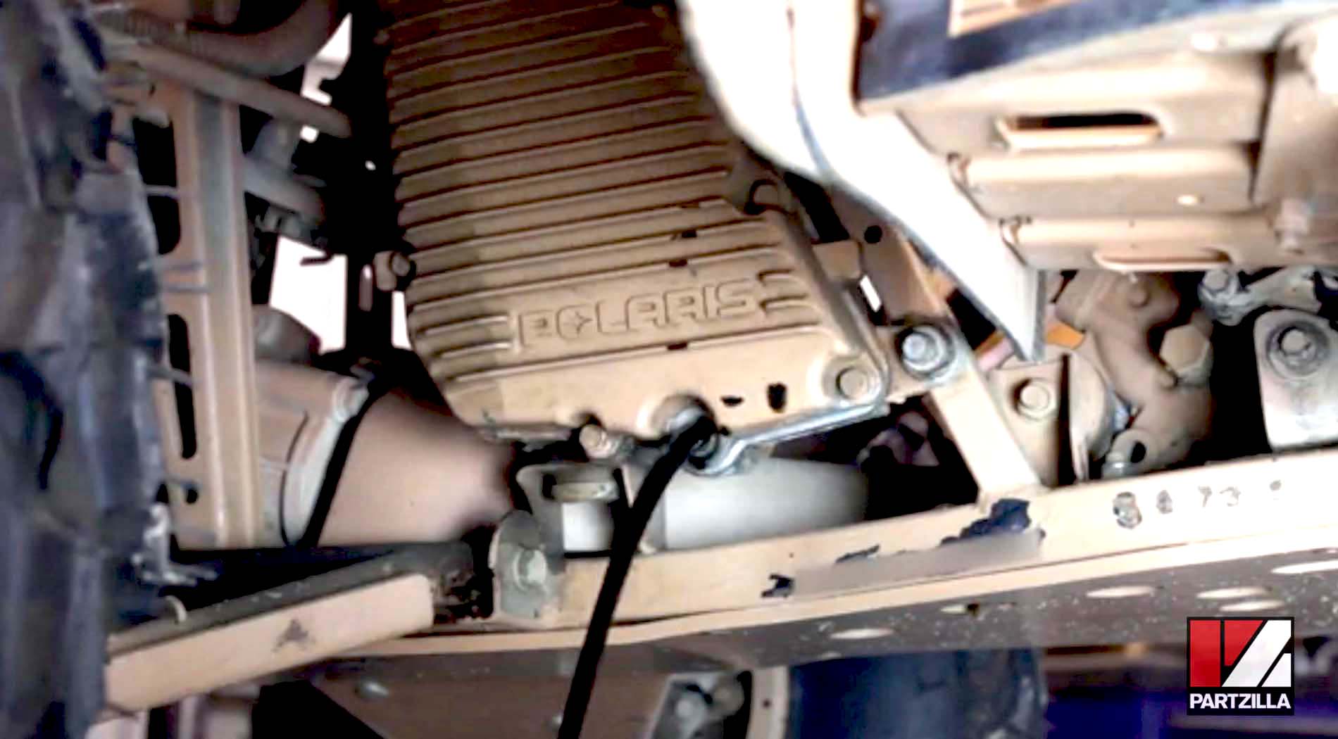 Polaris Scrambler ATV oil change drain bolt